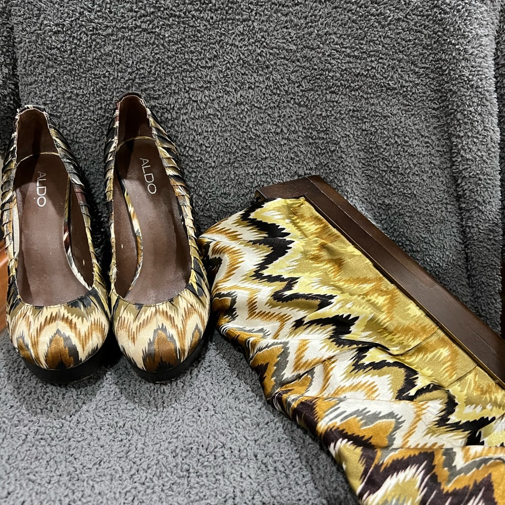 Shoe and purse combo size 40 euro 9.5 us